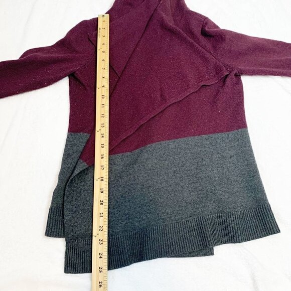 Eddie Bauer Merino Wool blend long sleeve waterfall front open cardigan sweater - Picture 8 of 8